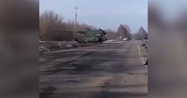 Ինչպես է ռուսական զորքը շարժվում Կիև (տեսանյութ)