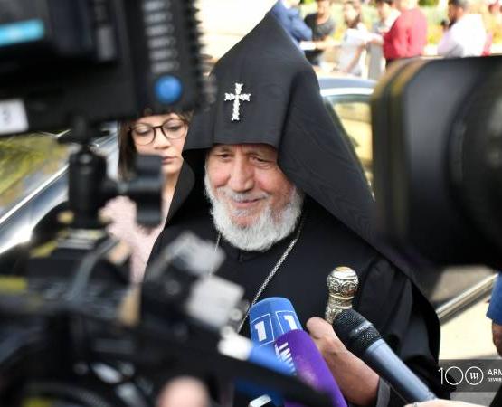 Catholicos awaits PM’s return for “elucidations” regarding church comments