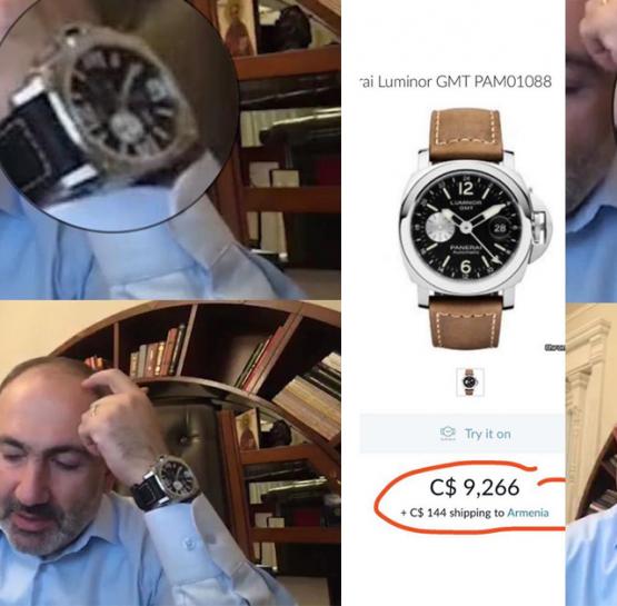 Նիկոլ Փաշինյանը 9000 դոլլարանոց ժամացույց է կրում, իսկ ժողովուրդը դիմակ չի կարողանում գնել․ Իրավաբան