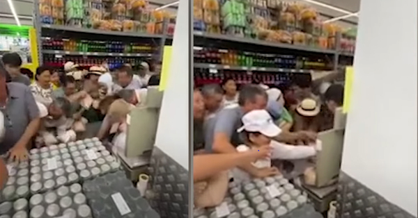 Տեսանյութ, թե ինչպես են իրար ծեծում ալյուր և շաքարավազ գնելու համար․ Այն նկարահանվել է Ղազախստանում