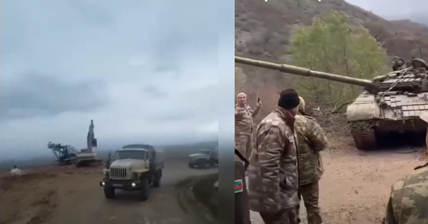 Ադրբեջանցիները ծանր զինտեխնիկա են կուտակում ՀՀ սահմանների մոտ (տեսանյութ)