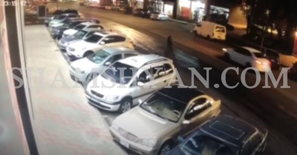 Երևանում տեսախցիկը ֆիքսել է՝ ինչպես է սև գույնի ավտոմեքենան վրաերթի ենթարկում հետիոտնին և փախնում