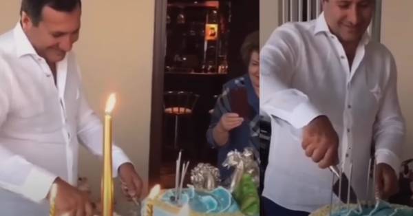 Տեսեք ինչպես է Տիգրան Արզաքանցյանը կտրում տորթը (տեսանյութ)