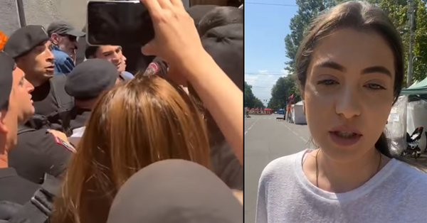 Ձեռքս թող միհատ ․․․ Աննա Մկրտչյանը հերթական անգամ բախվում է ոստիկանների հետ (տեսանյութ) 