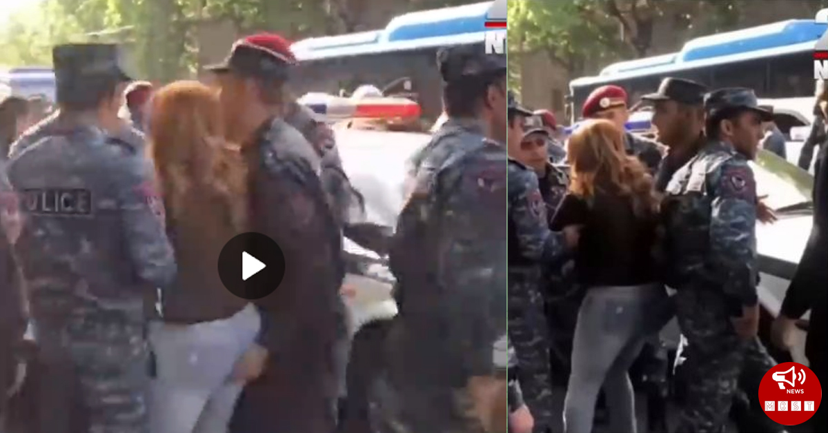 Տեսանյութ, թե ինչպես է ոստիկանը ձեռք գցում ակցիայի մասնակցին