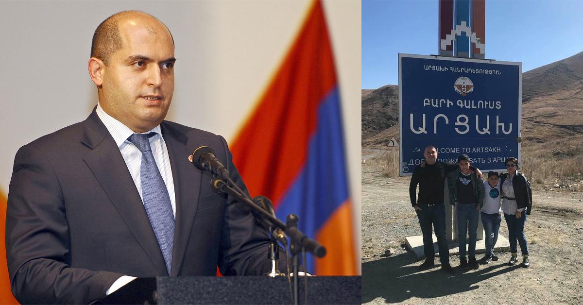 Լուսանկար ՝ Արմեն Աշոտյանը իր կնոջ և երեխաների հետ։ Ահա նրա գեղեցկուհի կինն ու երեխաները