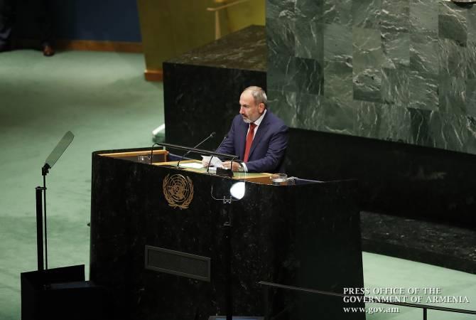 Создать условия для прогресса в мирном процессе: Пашинян с трибуны ООН обратился к Алиеву